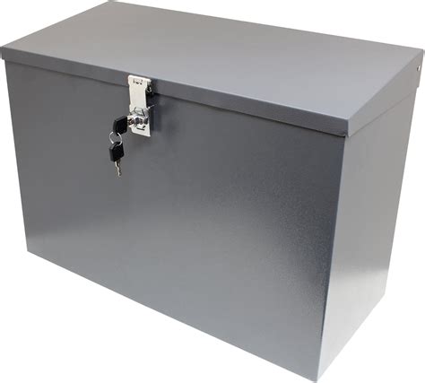 metal lock box large|locking metal boxes for storage.